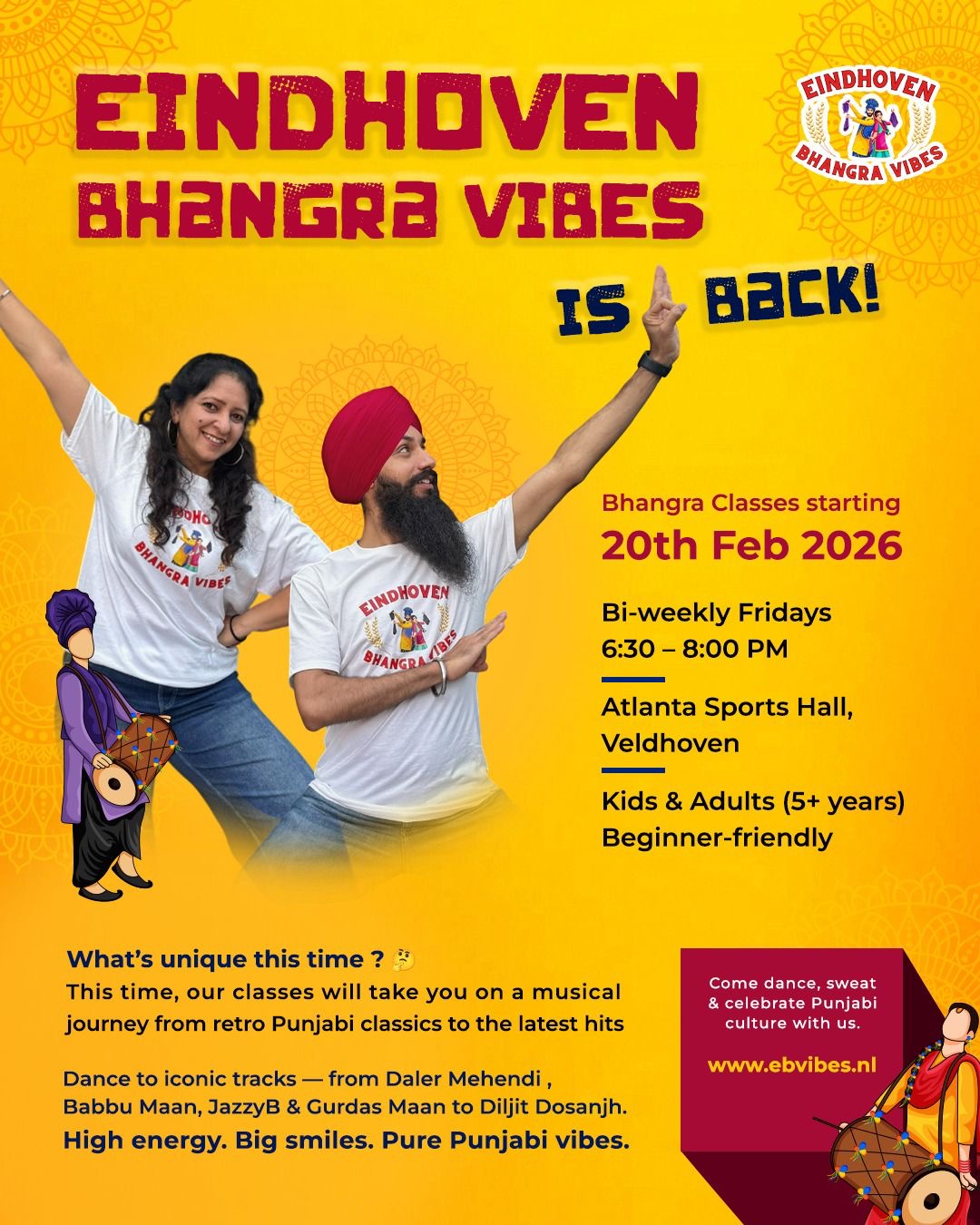 Eindhoven Bhangra Vibes – Bhangra Classes 2026